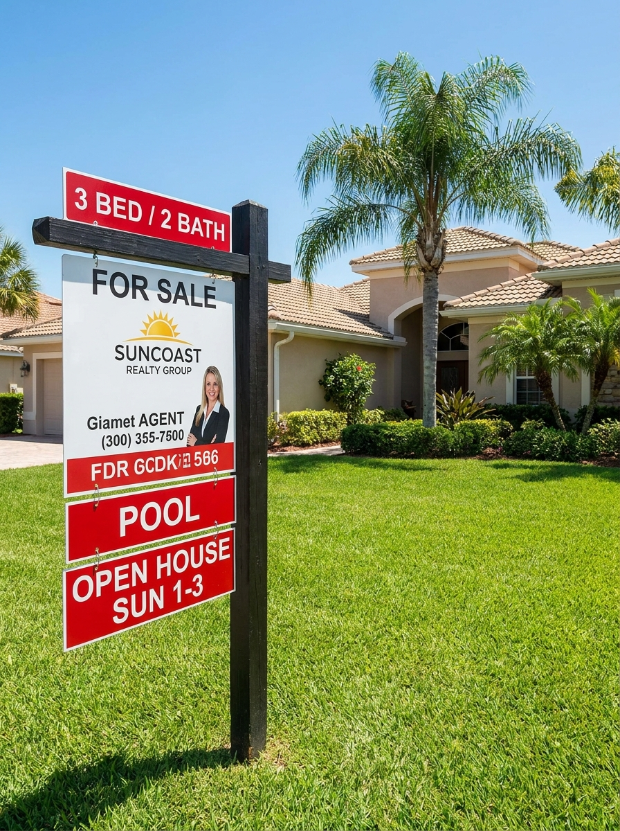 Real estate sign package