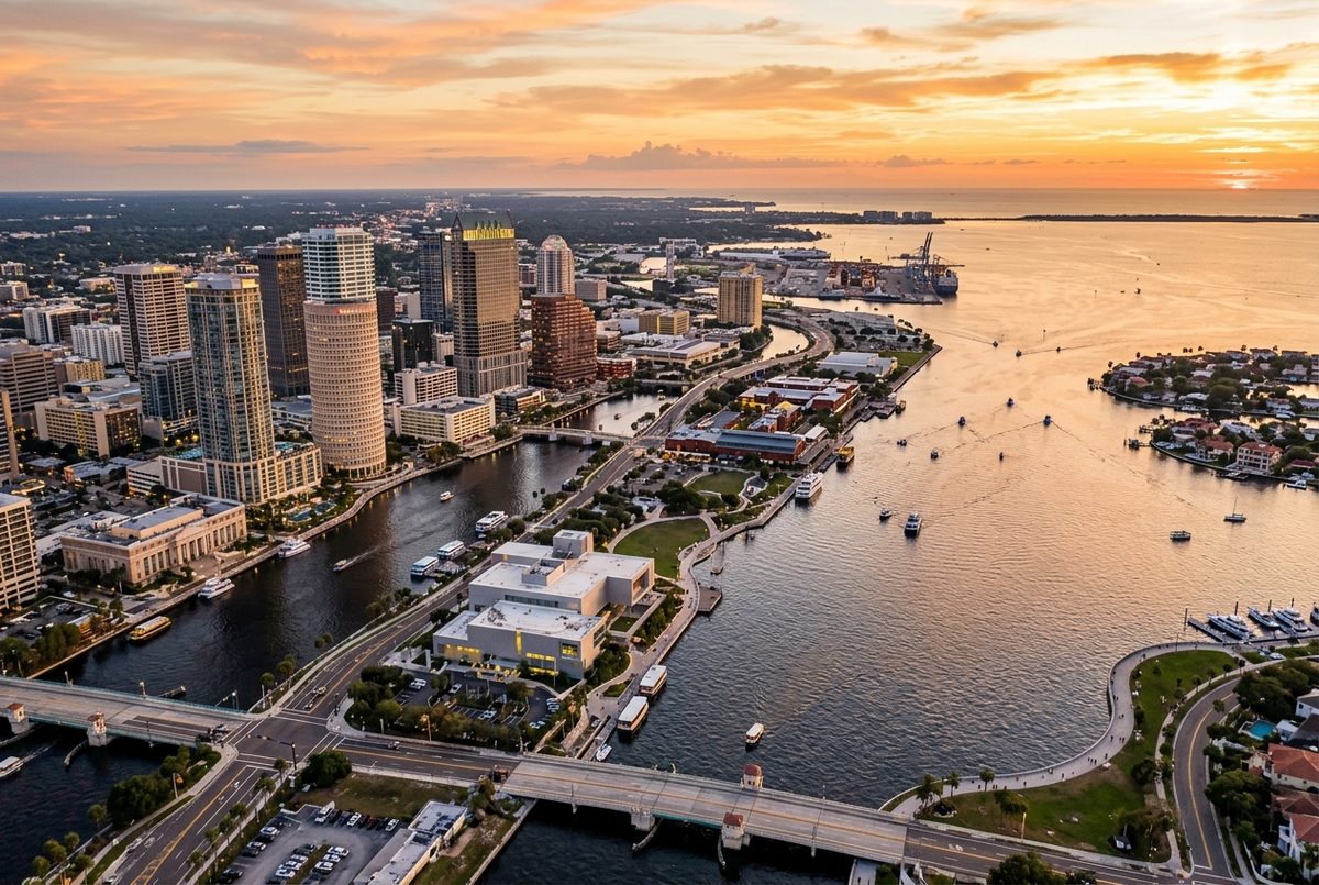 Aerial view of Tampa, Florida